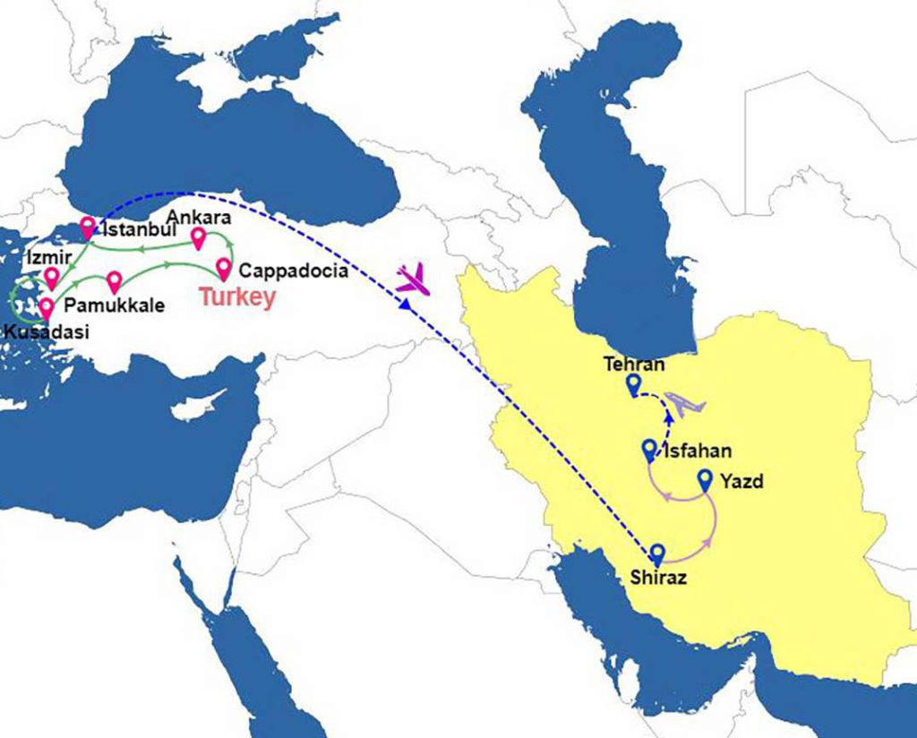 Turkey And Iran e1566646985402 1024x824 - Combination Tour Of Turkey And Iran (15 Days)