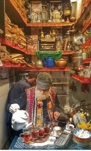 Haji Ali Darvish tea house 300x500 - The history of bazaars in Iran