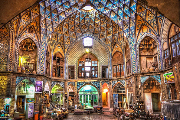 kashan bazar2 - The history of bazaars in Iran